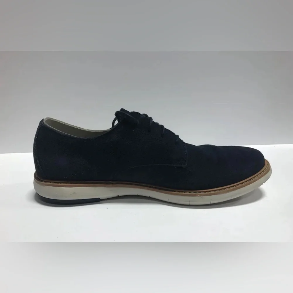 Clarks Mens Draper Lace Oxford Navy Suede Size 11 M
